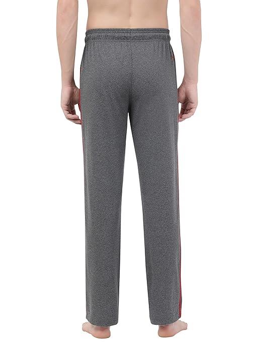 Jockey Men's Super Combed Cotton Rich Regular Fit Mid Rise Trackpants with Side Pockets