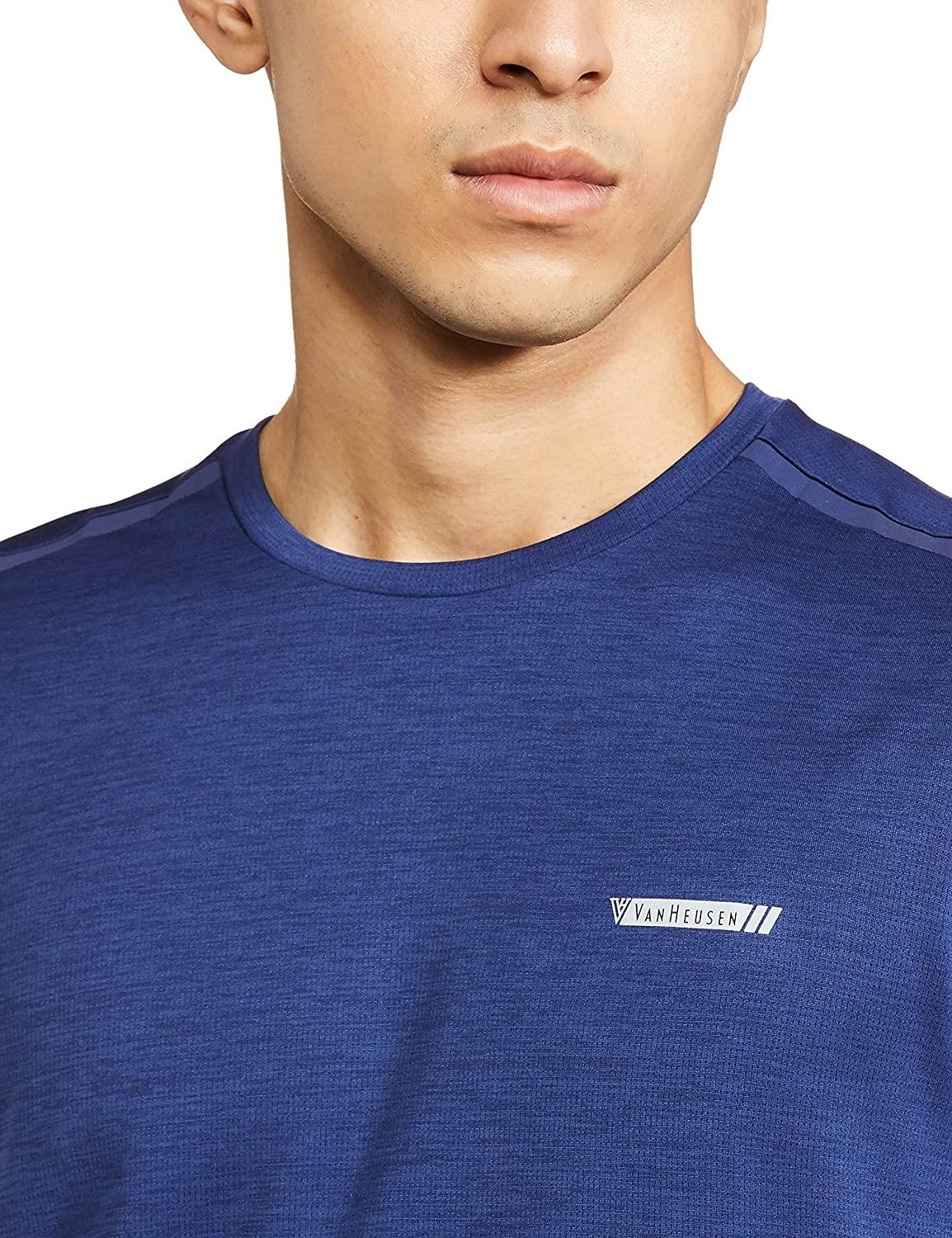Van Heusen Men's Dry Fit Round Neck T-Shirt