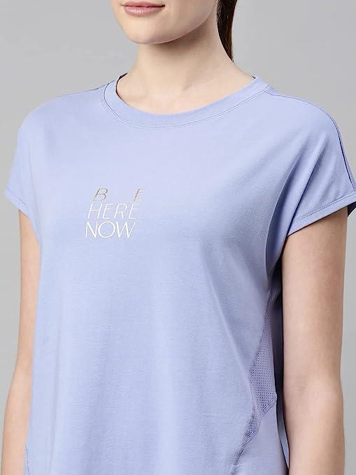 ENAMORE LADIES T-SHIRT R-NECK  DRY FIT COTTON SPANDEX WITH ANTIMICROBIAL FINISH ACTIVE STAY FRESH WORKOUT  T-SHIRT