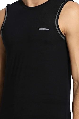 Van Heusen Athleisure Men's Polyester Regular Fit Van Heusen Active Sports Swift Dry Vest - Odour Shield, Lightweight