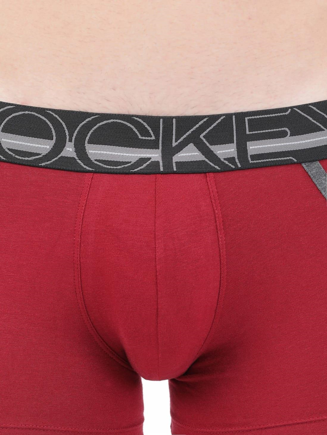 Jockey US21 Men's Super Combed Cotton Elastane Stretch Solid Trunk with Ultrasoft Waistband