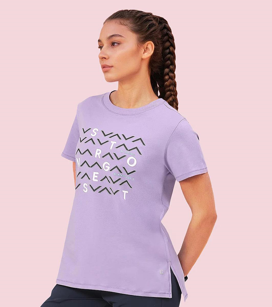 ENAMORE LADIES R-NECK SHORTS SLEEVE T-SHIRT