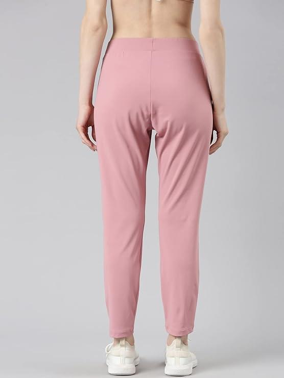 Enamor Mid Rise 7/8th Length Drawstring Closure Travel Pants for Women - Relaxed Fit, Quick Dry, Antimicrobial