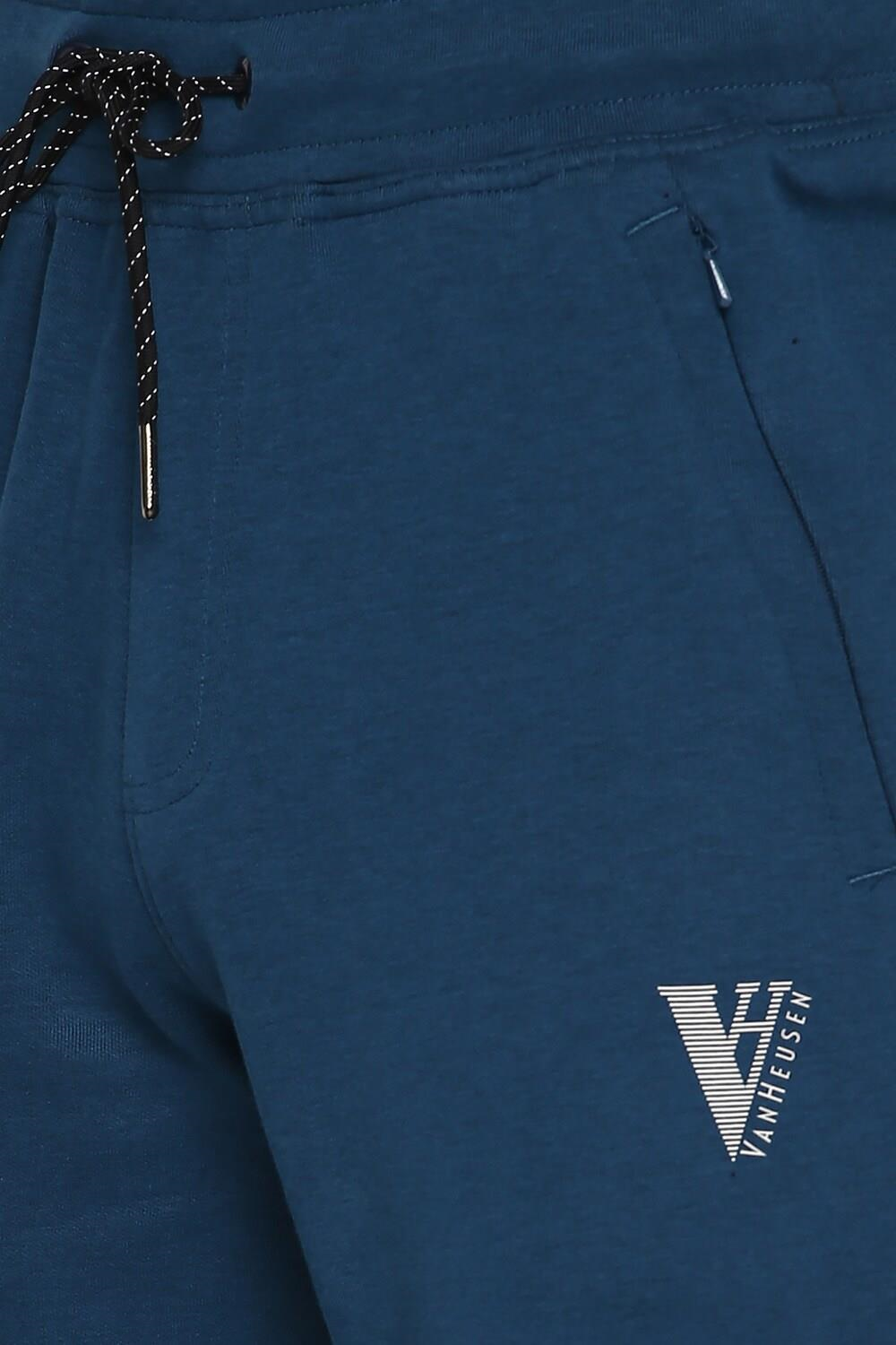 Van Heusen Men's Regular Fit Mid Rise Athleisure Smart Tech Trackpants - Easy Stain Release, Anti Stat, Ultra Soft