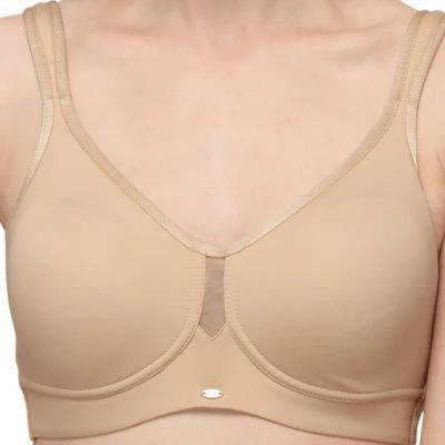 SOIE Women’s Full Coverage Minimizer Bra ,Non Padded, Non Wired,Nylon Spandex , Broad Cushioned Straps,High Side Coverage & Side Support