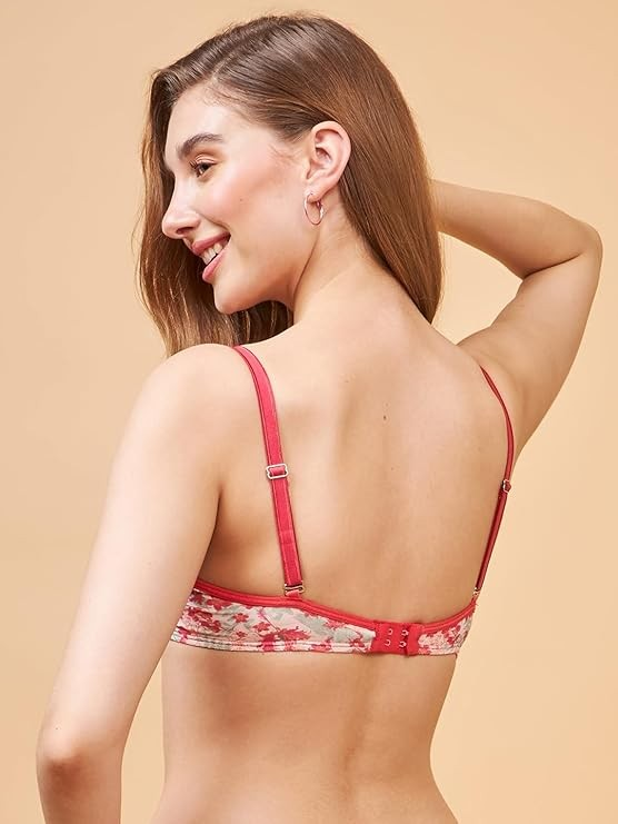 Enamor Medium Coverage Wirefree F023 Perfect Plunge Women T-Shirt Lightly Padded Bra