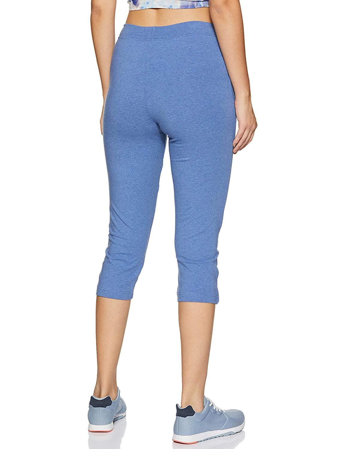 Van Heusen Women's Relaxed Fit High Rise Smart Tech+ Easy Stain Release Solid Lounge Capri