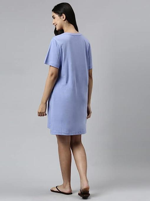 ENAMORE LADIES T-SHIRT MID-THIGH LENGTH R-NECK