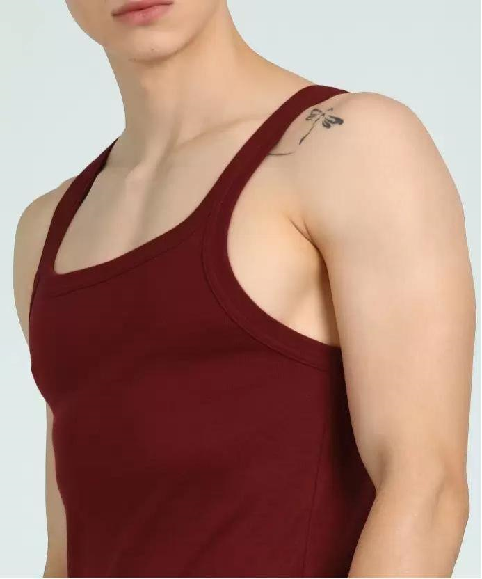 VH MEN VEST RACER 100% COTTON