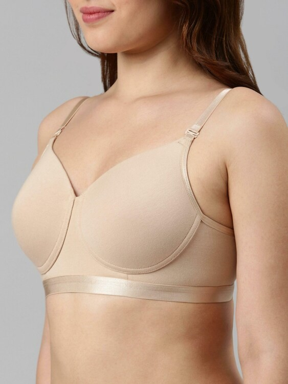 Enamor Innovations Fabcool Breathable Cup Women's T-Shirt Bra - Antimicrobial Comfort, Perforated Cups Padded, Wirefree, High Coverage