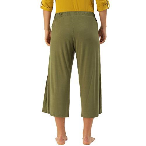 ENAMORE LADIES CAPRI VISCOSE STRETCH JERSEY ZIPPER POCKET CAPRI