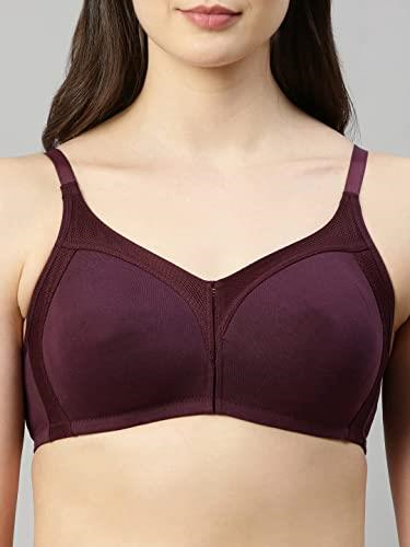 Enamor  Npn Padded M Frame No Bounce Full Support Cotton Bra for Women - Non-Padded Non-Wired & Full Coverage with Cooling Technology