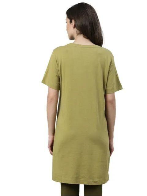 ENAMORE LADIES T-SHIRT MID-THIGH LENGTH R-NECK