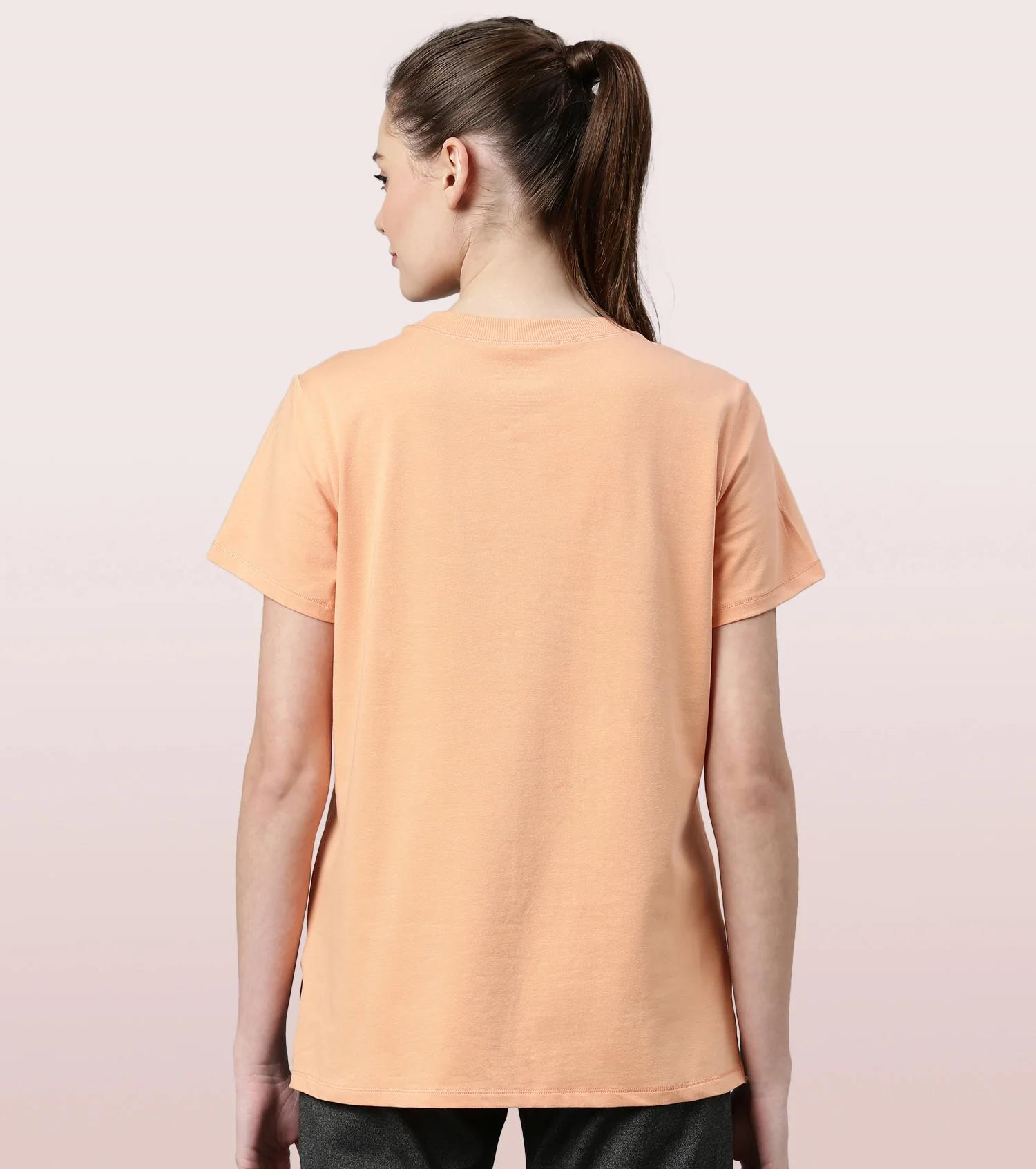 ENAMORE LADIES R-NECK SHORTS SLEEVE T-SHIRT