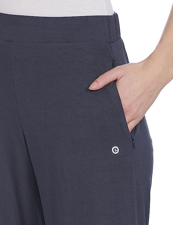 ENAMORE LADIES CAPRI VISCOSE STRETCH JERSEY ZIPPER POCKET CAPRI