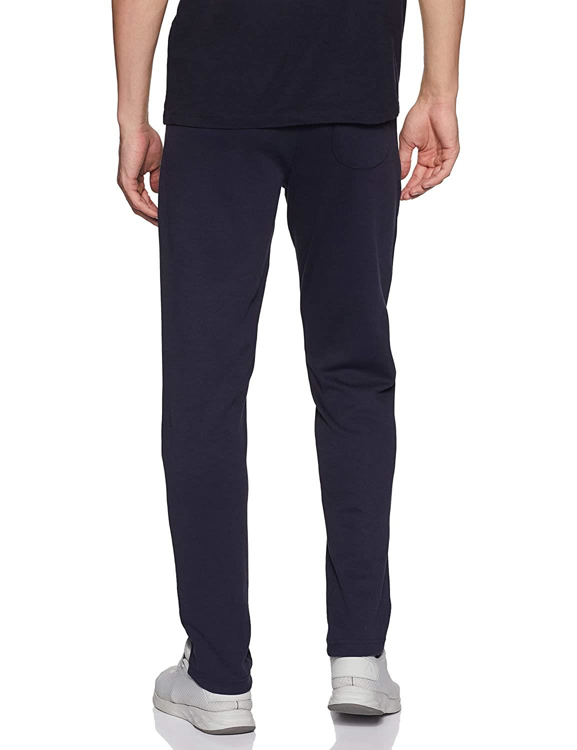 Van Heusen Men's Regular Fit Mid Rise Athleisure Smart Tech Trackpants - Easy Stain Release, Anti Stat, Ultra Soft