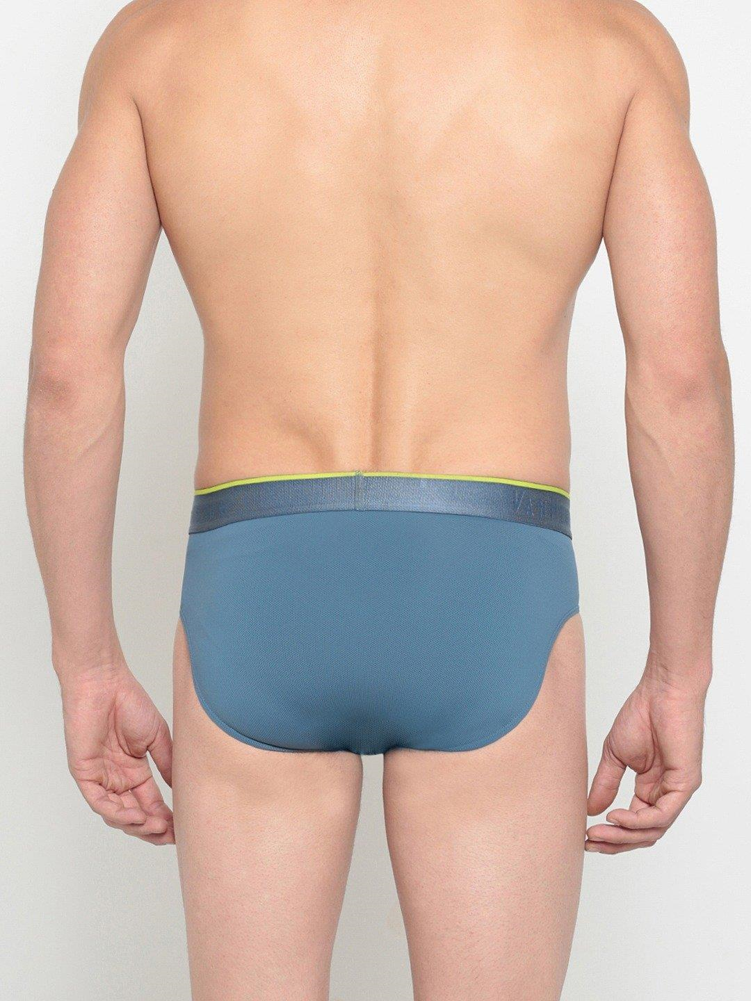 Van Heusen Men Briefs - Nylon Spandex - Swift Dry, Elasticized Waistband, Label Free