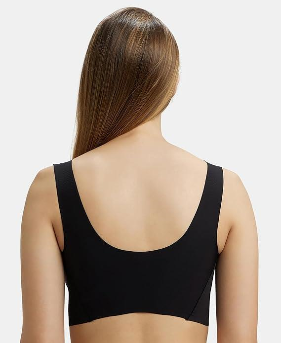 Jockey  Women's Lounge Bra | Wirefree | Padded | Full Coverage | 360 Degree Stretch and Removable Pads | Microfiber Nylon Fabric