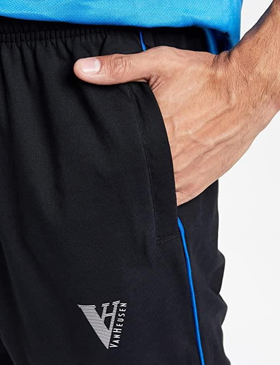 Van Heusen Men's Regular Fit Mid Rise Athleisure Smart Tech Trackpants