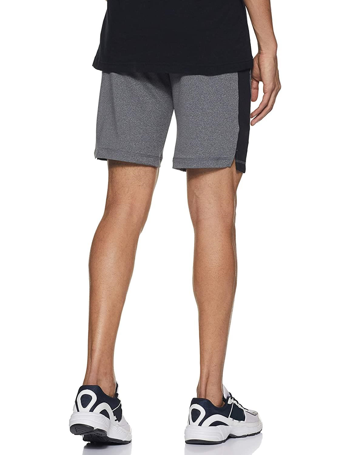 Van Heusen Men Active Sports Swift Dry Knit Shorts - High Stretch, Mesh Panel