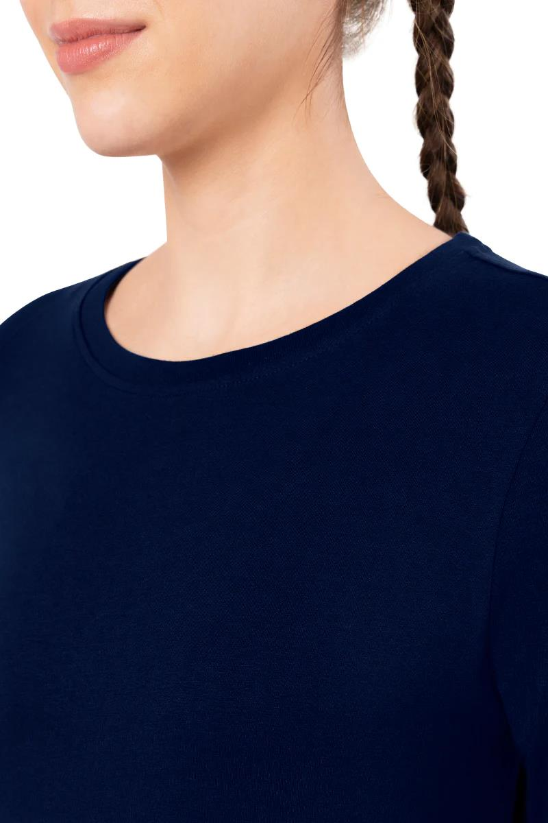 AMANTE Long Sleeve Round Neck T-Shirt