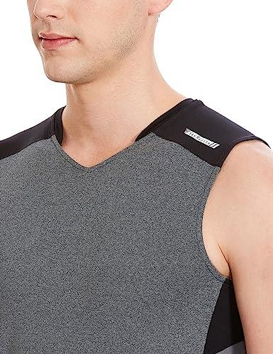 Van Heusen Men Engineered Vest - Polyester Spandex - Swift Dry, High Stretch, Mesh Ventilated