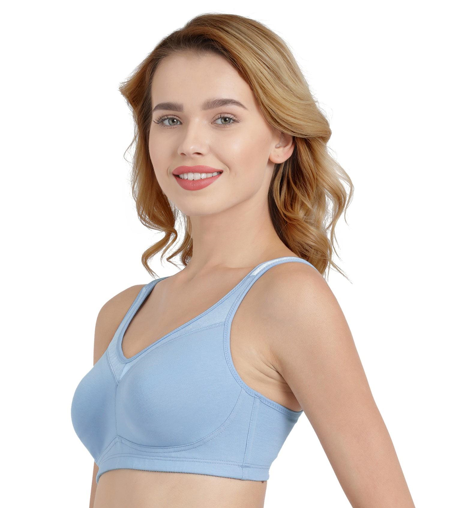 Enamor Full Support Super Lift Women's Cotton Everyday Minimizer Bra - Non Padded, Wirefree, Full Coverage