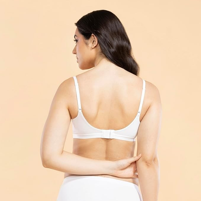 Enamor Innovations Cloudsoft, Invisi Neckline Women's Cotton Everyday T-Shirt Bra - Padded, Wirefree, Medium Coverage