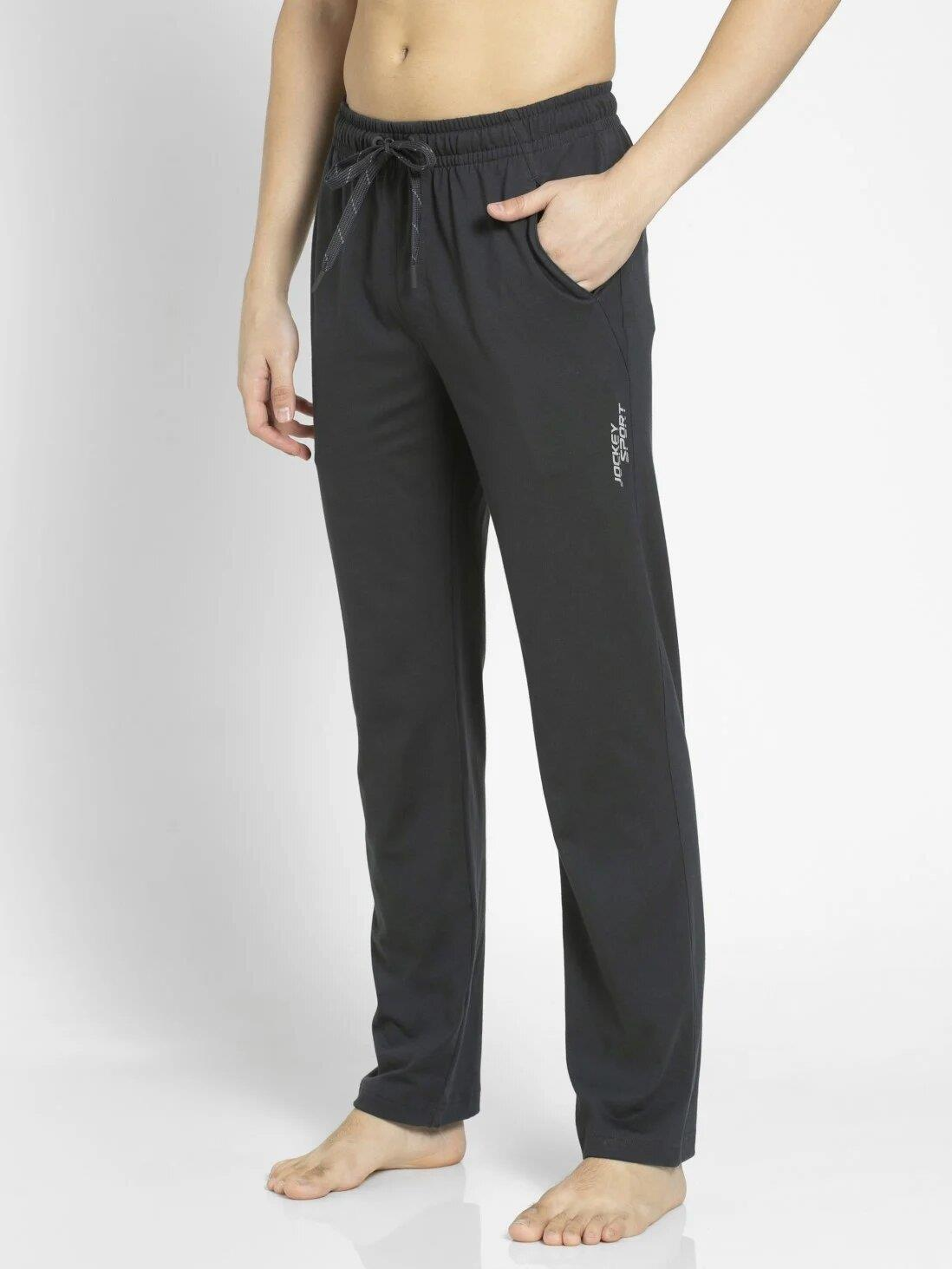 Jockey Men's Super Combed Cotton Rich Slim Fit Mid Rise Trackpants