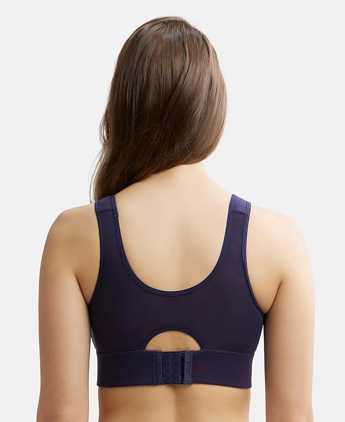 Jockey Women Rayon Lounge Bra | Wirefree | Padded | Full Coverage with Removable Pads | Tencel Lyocell Fabric