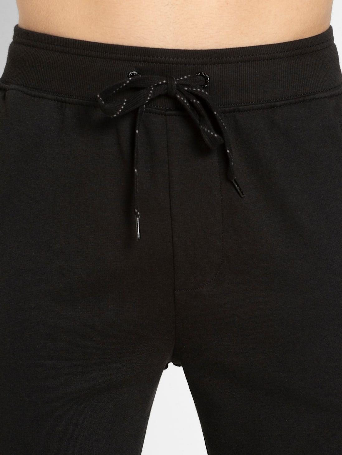 Jockey Men's Super Combed Cotton Rich Slim Fit Mid Rise Joggers with Zipper Pockets