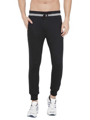 Jockey Men's Super Combed Cotton Rich Pique Fabric Slim Fit Mid Rise Joggers with Zipper Pockets