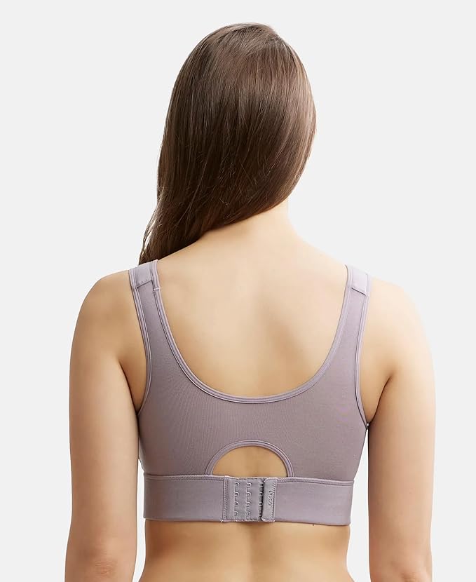 Jockey Women Rayon Lounge Bra | Wirefree | Padded | Full Coverage with Removable Pads | Tencel Lyocell Fabric