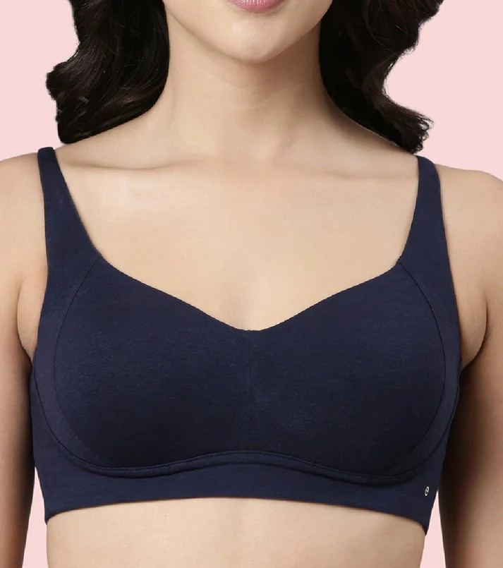 Enamor Innovations Bamboo Bliss, Everyday, Full Support, Women's T-Shirt Bra - Super Soft, Naturally Absorbent & Antimicrobial, Padded, Wirefree, High Coverage
