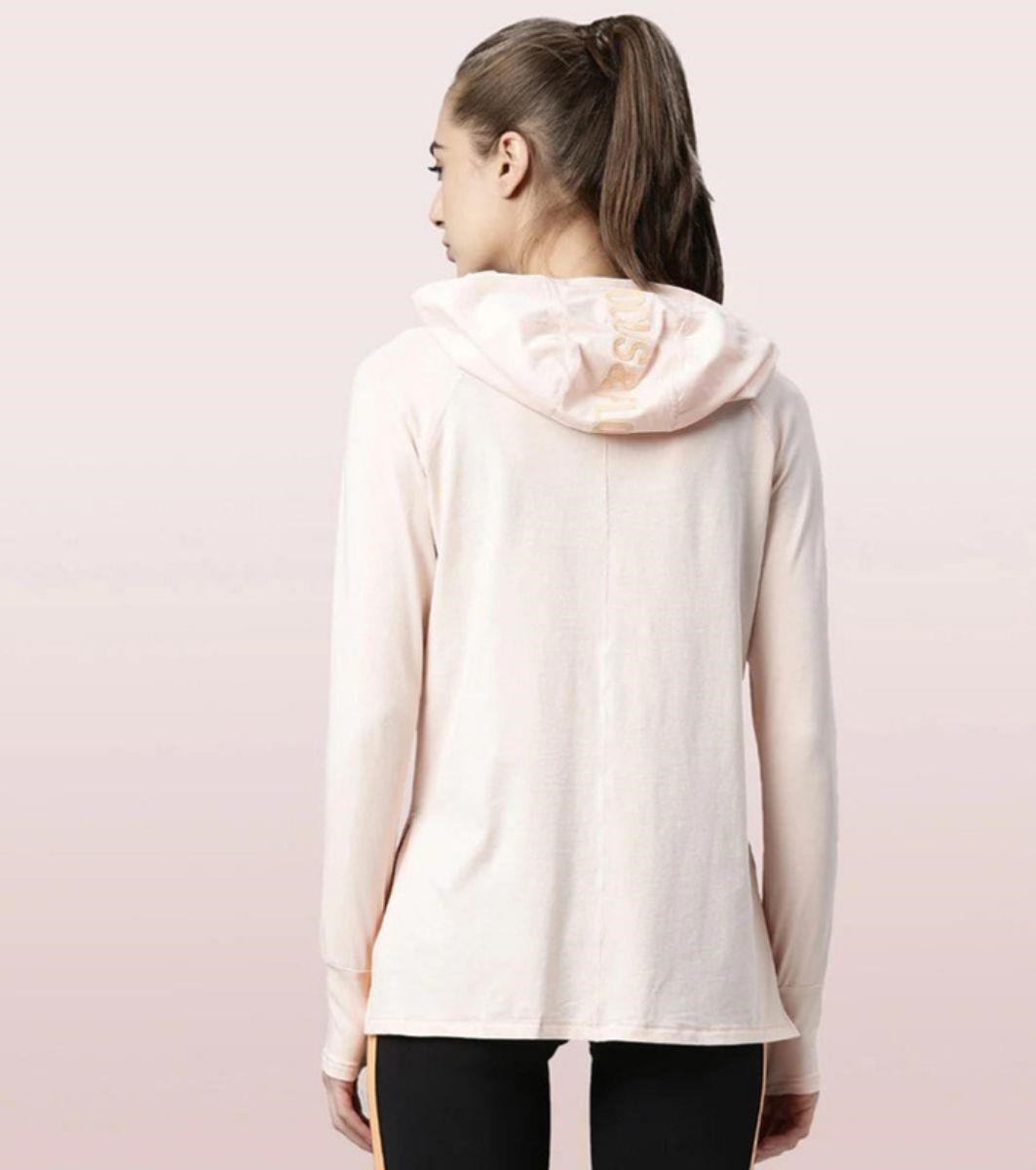 ENAMORE LADIES HOODED MASK TEE|DRY FIT COTTON TEE WITH HOODY & MASK