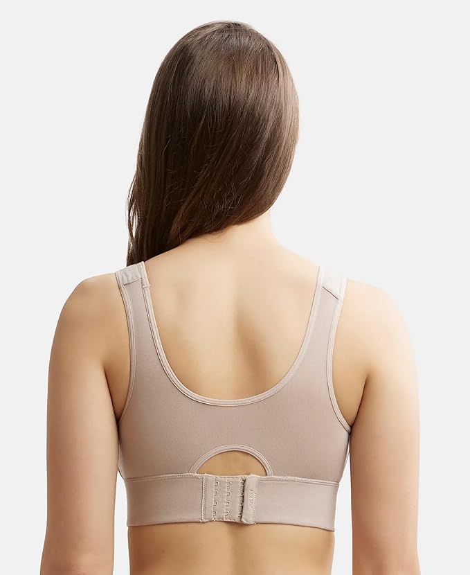 Jockey Women Rayon Lounge Bra | Wirefree | Padded | Full Coverage with Removable Pads | Tencel Lyocell Fabric