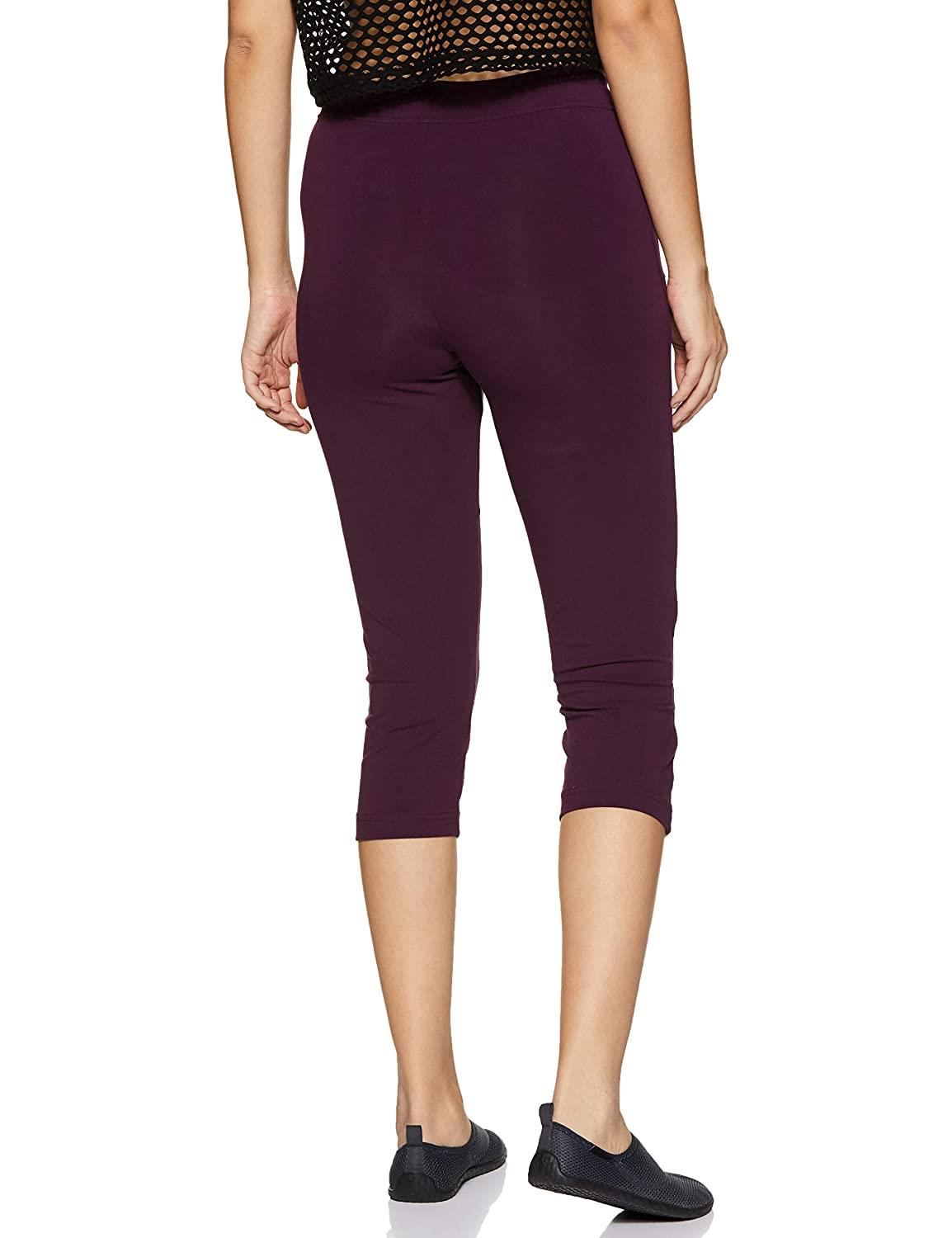 Van Heusen Women's Relaxed Fit High Rise Smart Tech+ Easy Stain Release Solid Lounge Capri