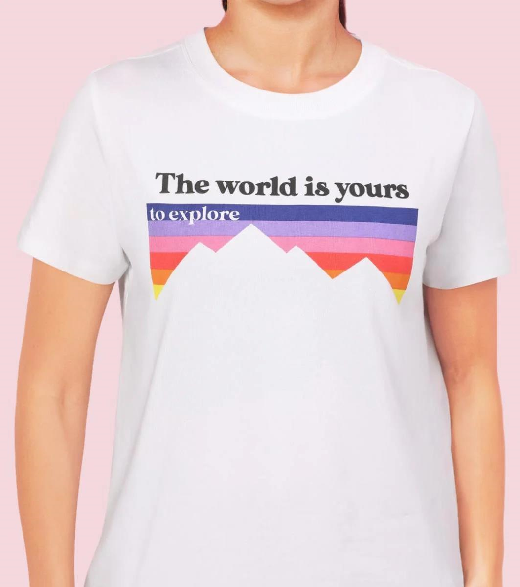 ENAMORE LADIES R-NECK SHORTS SLEEVE T-SHIRT