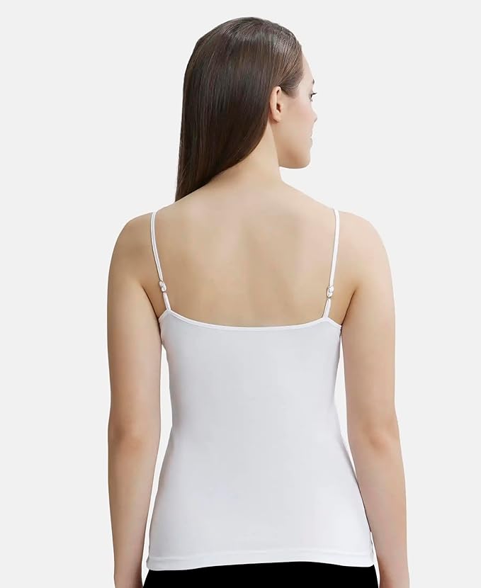 Jockey  Women's Super Combed Cotton Rib Regular Fit Camisole with Adjustable Straps