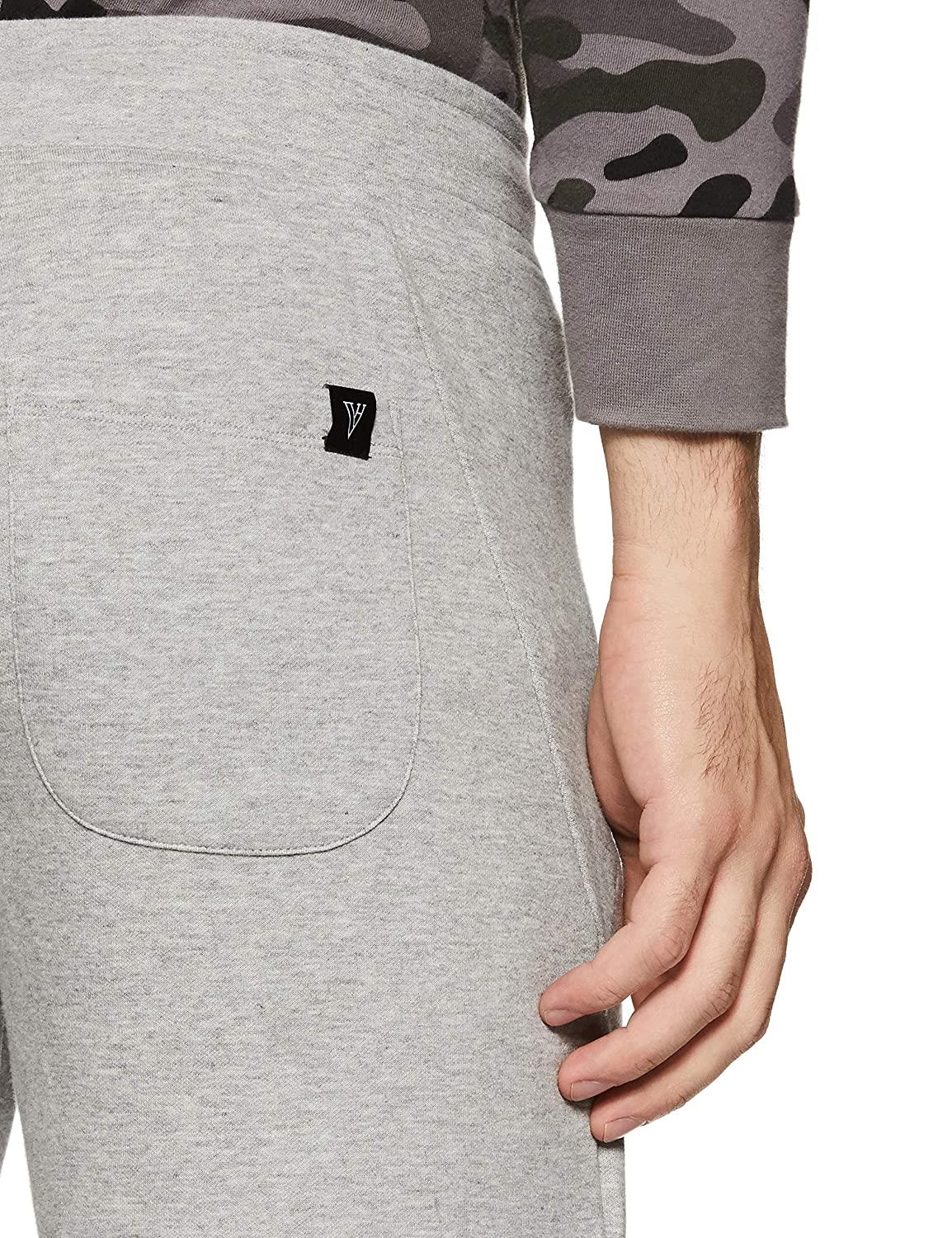 Van Heusen Men's Regular Fit Mid Rise Athleisure Smart Tech Trackpants - Easy Stain Release, Anti Stat, Ultra Soft