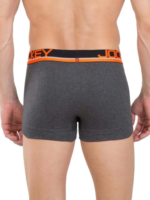 Jockey FP03 Men's Super Combed Cotton Rib Solid Trunk with Ultrasoft Waistband