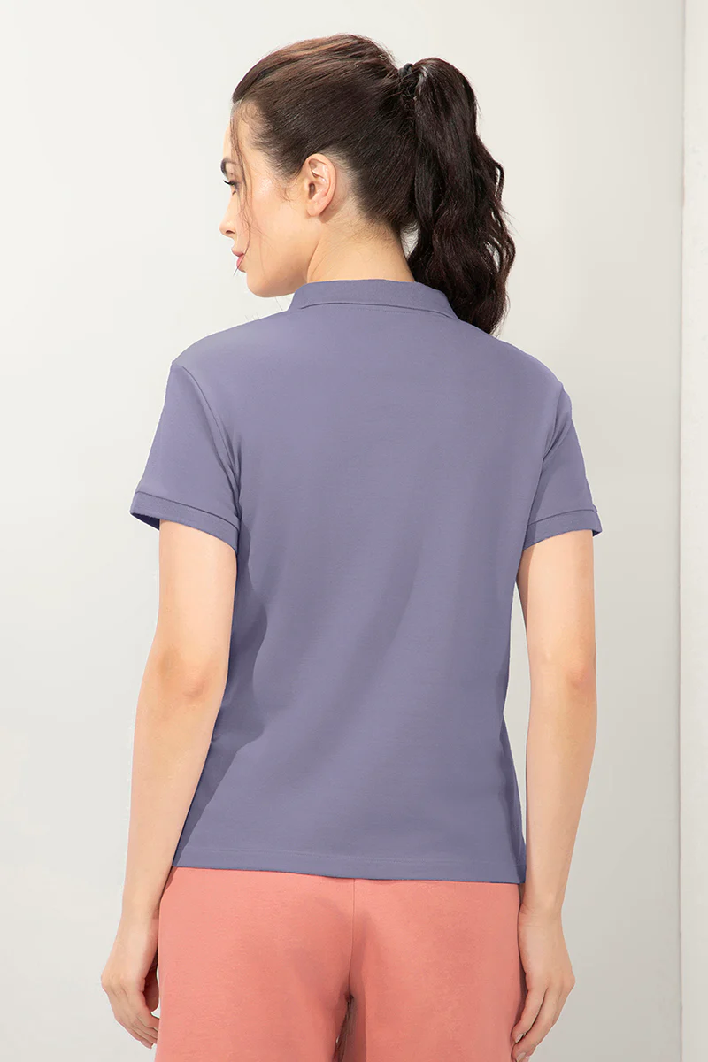 AMANTE WOMEN ELEMENTS CLASSIC POLO T-SHIRT