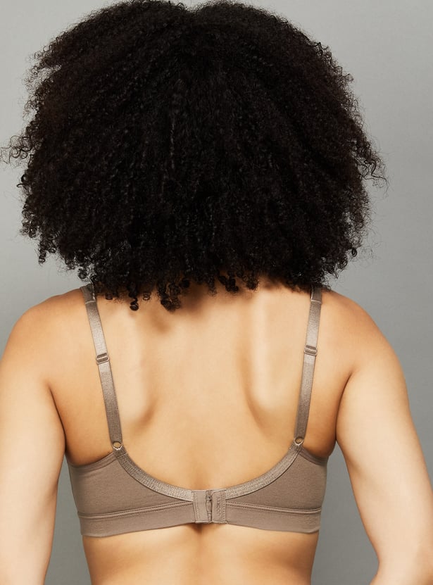 Jockey  Women's Everyday Bra | Wirefree | Non Padded | Full Coverage | Concealed Shaper Panel | Super Combed Cotton Elastane Fabric