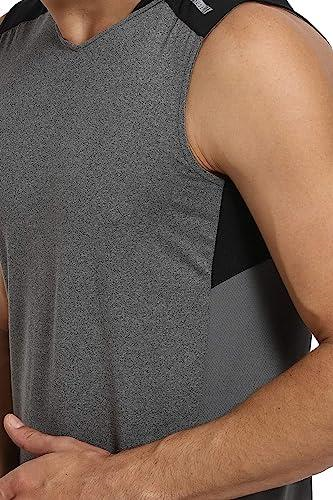 Van Heusen Men Engineered Vest - Polyester Spandex - Swift Dry, High Stretch, Mesh Ventilated