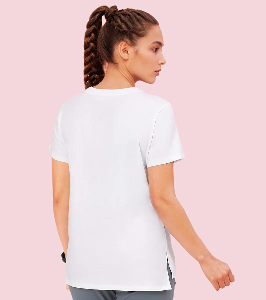 ENAMORE LADIES R-NECK SHORTS SLEEVE T-SHIRT