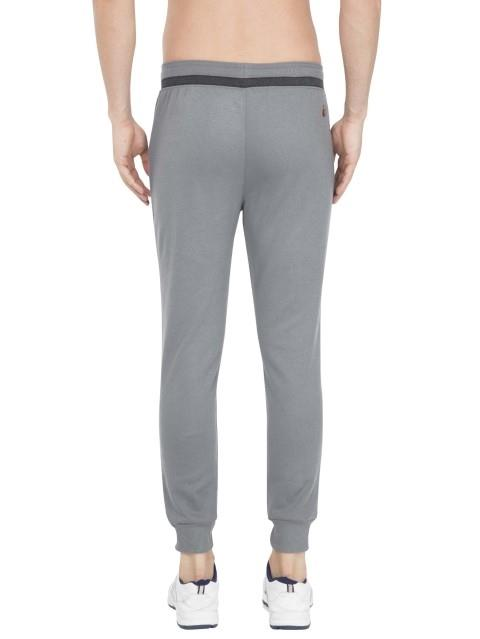 Jockey Men's Super Combed Cotton Rich Pique Fabric Slim Fit Mid Rise Joggers with Zipper Pockets