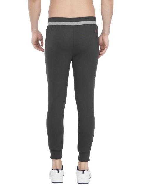 Jockey Men's Super Combed Cotton Rich Pique Fabric Slim Fit Mid Rise Joggers with Zipper Pockets