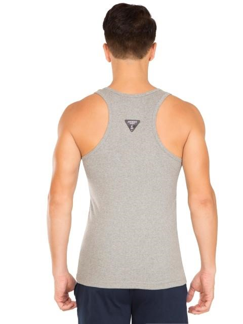 Jockey Men's Super Combed Cotton Rib Slim Fit Racer Back Styling Round Neck Gym Vest