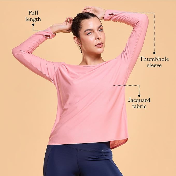 ENAMORE WOMEN T-SHIRT THUMBHOLE SLEEVES