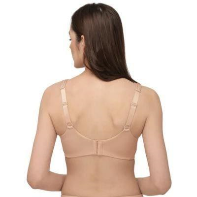 SOIE Women’s Full Coverage Minimizer Bra ,Non Padded, Non Wired,Nylon Spandex , Broad Cushioned Straps,High Side Coverage & Side Support